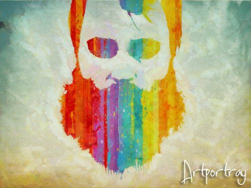 rainbow-beard-wears-mask-fit